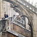 La sequela di rampanti che scarica il peso della copertura in pietra del Duomo.