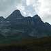 View back up to the Chärpf peaks.