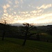 der Sonnenuntergang hinter dem Bärhegenchnübeli ...