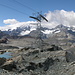 Wir fuhren von Zermatt mit der Luftseilbahn zum "Trockener Steg" 