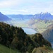 fantastischer Überblick: Stanserhorn und Pilatus, davor der den Vierwaldstättersee fijordähnlich teilende Bürgenstock