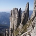 Da sinistra a destra: Torre, Fungo e Lancia. Mete ambitissime dagli alpinisti lombardi.