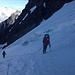 Der steile Gletscher am Quarterdeck Pass
