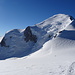 Der gewaltige Gipfelaufbau des Mont Blanc