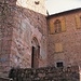 Chiesa di Santa Maria di Torello: la facciata con uno degli edifici annessi. 