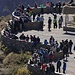 Touristen bei der Kondor-Aussichtsplattform
