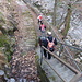 Sulla scala che scende dalla strada 