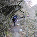 Percorso scavato nella roccia