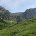 Above the waterfall in the back you can see the Chläbdächer, picture taken close to Schinboden