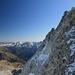 oben bei der Bocchetta di Monte Nero mit Blick Richtung Dolomiten