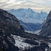 Zermatter Breithorn, davor  Gornergrat