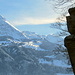 Über dem Schilt blästs schon Schnee herum