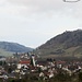 Öhingen und die Burg Hohenklingen oberhalb Stein am Rhein auf dem Berg