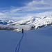 Skitouren-Einsamkeit oberhalb Panix