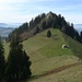 Blick auf Guggershorn im Aufstieg zum Schwendelberg