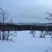 Blick von der Langlaufloipe in Richtung Jukkasjärvi.
