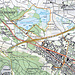 Karte mit GPS Track (orange)