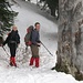 Margit und Jürgen beim Übergang zur Stepbergalm - fast schon ein vorweihnachtlicher Winterwald !
