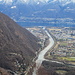 Blick hinunter zur Maggia