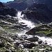 Hinterm Gletscherstüble: Der Wasserfall...