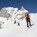 Skibergsteigen im Alpstein vor gewaltiger Kulisse