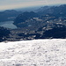panorama con il lago Ceresio o di Lugano