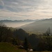Der Nebel hällt sich noch im Rheintal