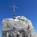 Gipfelkreuz - mit Widmung an die Rettungskolonne Fiesch