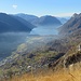 Vista su Porlezza e il lago di Lugano