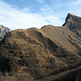l'inconfondibile profilo del monte Sagro con la cresta nordovest,a sx in basso la Cresta Garnerone eil Grondilice