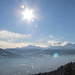 Blick über Innsbruck zu den Stubaier Alpen