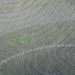 Feld nach dem Güllen - Vergängliche Kunst die man nicht nur sehen, sondern auch riechen kann ;-) - fotografiert aus der Seilbahn bei der Talfahrt