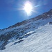 die Traverse zur Einfahrt in den Brunnifirn