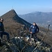 Teo e Giorgio alle spalle una spettacolare visione sul Monte Orsa.