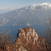 Rückblick zum Cima Capi mit See und Monte Baldo