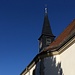 Schöne Ansicht der Dorfkirche in Neuwiller
