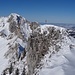 Auf dem Gipfelgrat. Blick zum Gustispitz