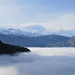 das Nebelmeer reicht bis zur Bergstation