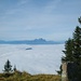 alter Grenzstein (Schwyz - Luzern) auf dem Dosse-Rücken;
hinter dem gerade noch aus dem Nebel auftauchenden Bürgenstock erhebt sich der Pilatus