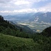 Blick hinunter ins Rhonetal
