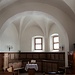 L'interno della chiesa riformata di Mutten.