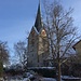Der stattliche Kirchturm von Thayngen