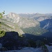 Upper Part of Yosemite Valley with Half dome and some other prominent Sierra Peaks