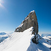 Der Bug vom Druesberg - Das Highlight der Tour! Der Gipfel ist übrigens verdeckt. Das Foto entstand als Panoramaaufnahme, um eine etwas grösseren Bildausschnitt zu erreichen.