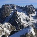 Aussicht vom Horn (3003m) auf Kuchenspitze (3048m) und Küchlspitze (3147m).