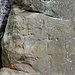 Inschrift 1534 und Markierungen