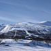 Blick vom Torneträsk ins Skigebiet von Abisko