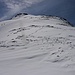Auf 2160m konnte ich wieder die Schneeschuhe anziehen und so ohne einzusinken weiter über den Giferspitz Nordgrat aufstiegen. Die Felskuppe oben ist der Gratpunkt P.2376m.