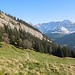 (Nagelfluh)FelsRiegel; im Hintergrund der westliche Alpstein