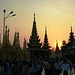 Sonnenuntergang bei der Shwedagon Pagoda